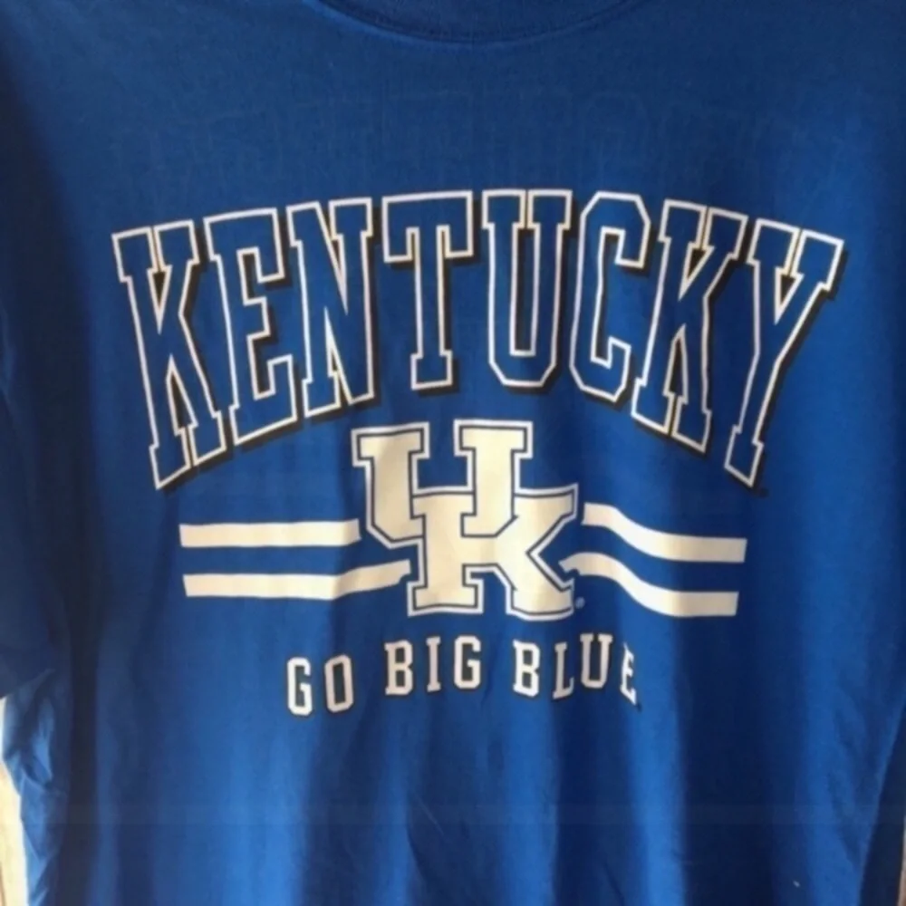 Kentucky Wildcats Big Blue Tee Mens Large NWT Blue NCAA Graphic Shirt